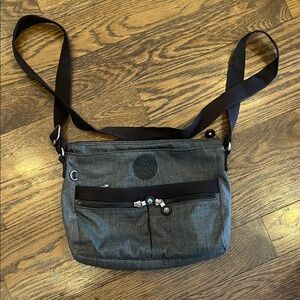 Kipling Stylish Gray Crossbody Bag